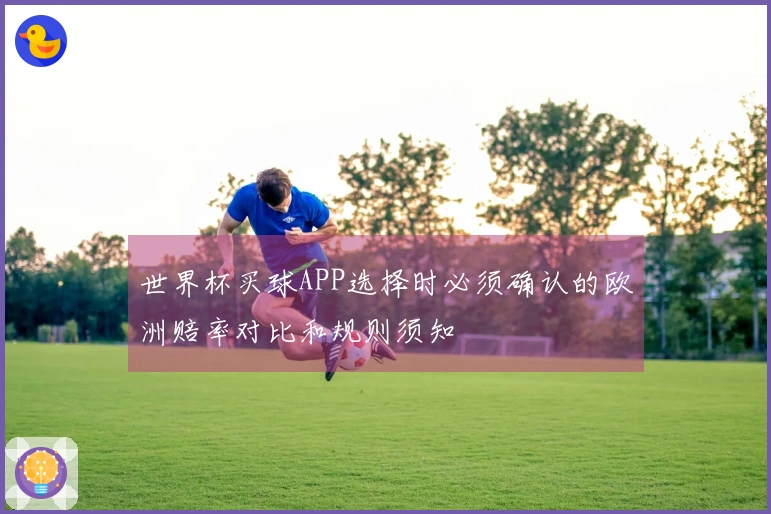 世界杯买球APP选择时必须确认的欧洲赔率对比和规则须知